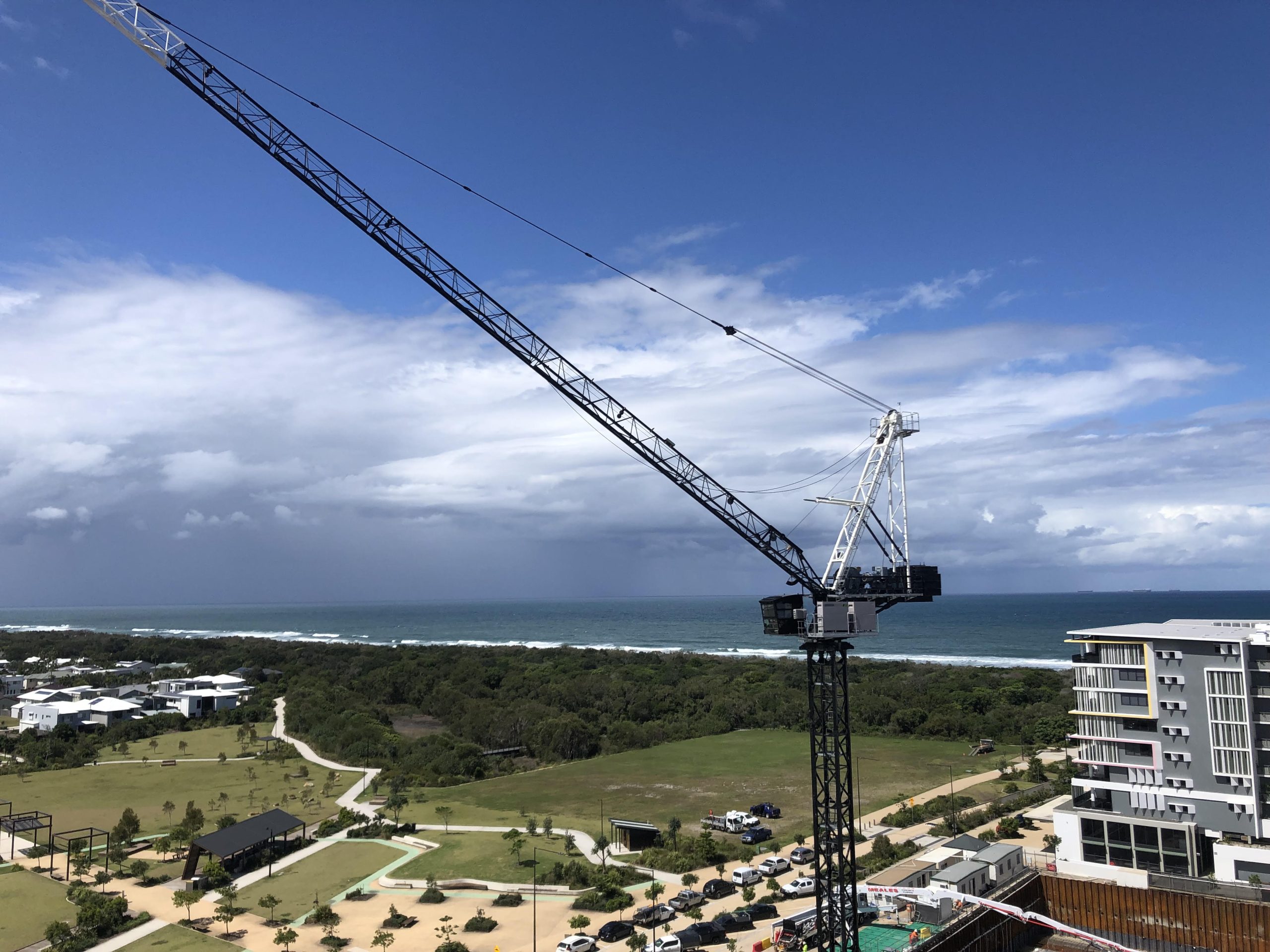 Boland Cranes tower crane on a construction site